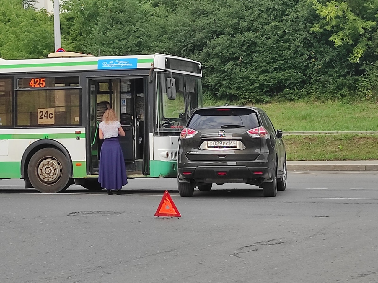 Во Владимире произошло ДТП с участием автобуса 24С на конечной остановке  улицы Фатьянова