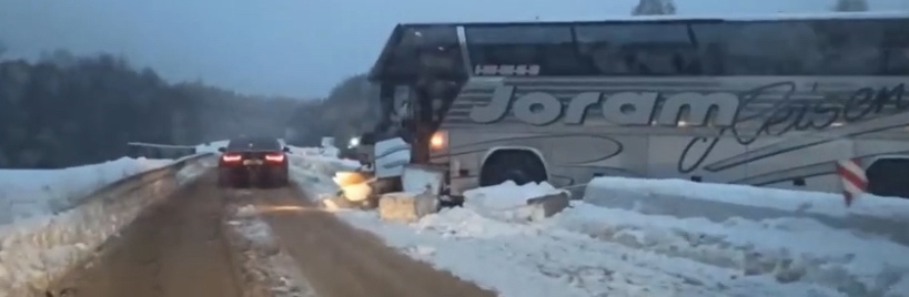 18 января 2014. Авария в Судогодском районе с автобусом.