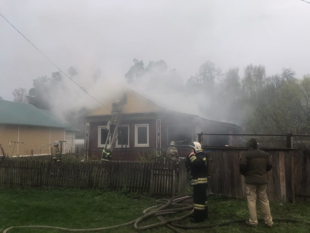 В Лакинске на пожаре погиб местный житель