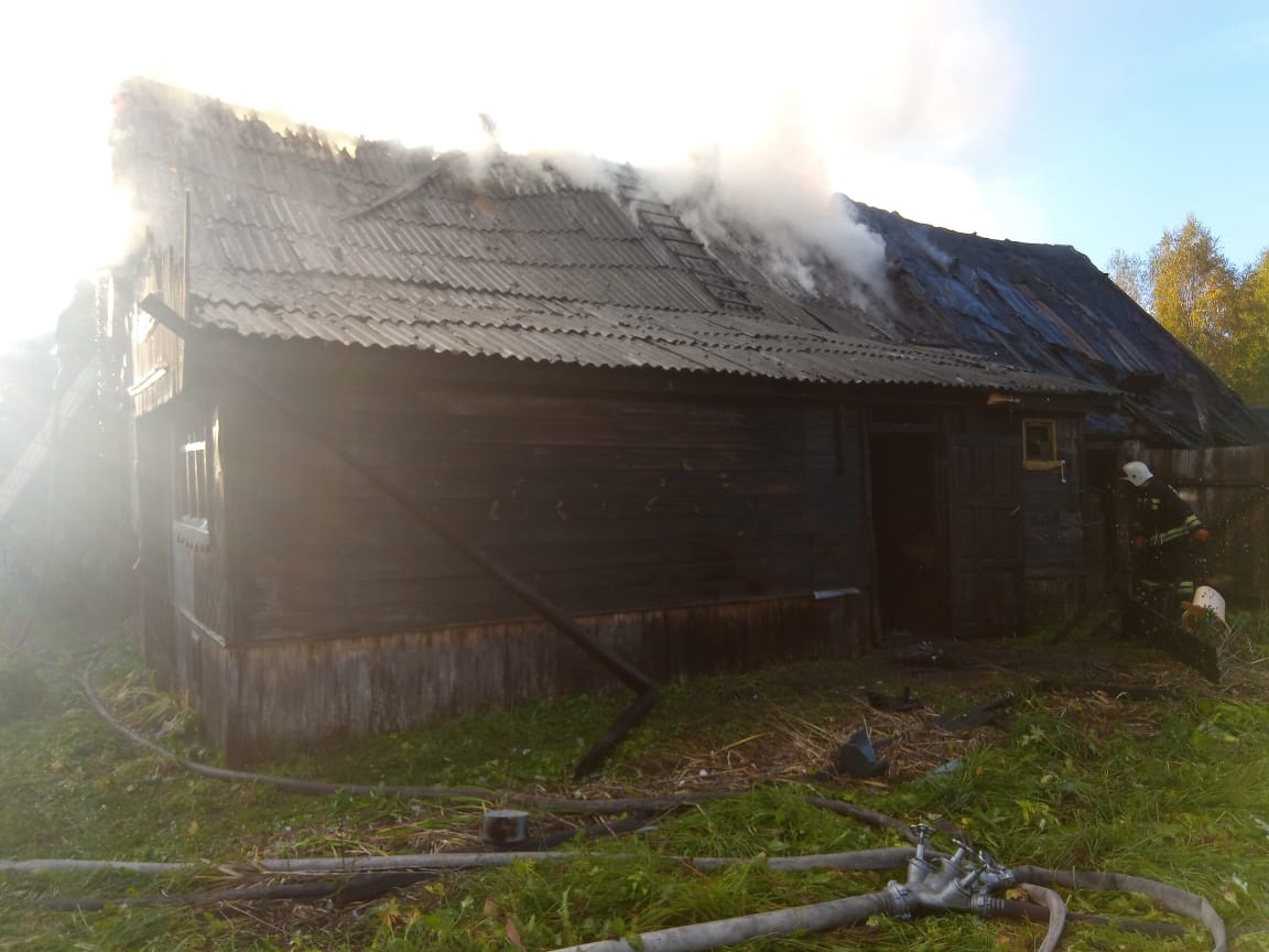 В Красной Горбатке на пожаре пострадала пожилая женщина